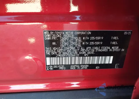 2025 Toyota Rav4 Plug-In Hybrid Xse z USA, uszkodzony, nr VIN JTMEB3FV7SD264123